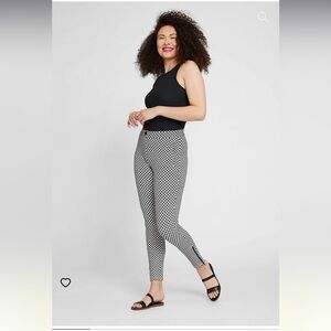 Skinny-leg Pencil Dress Pant Yoga Pants - Catstooth - S